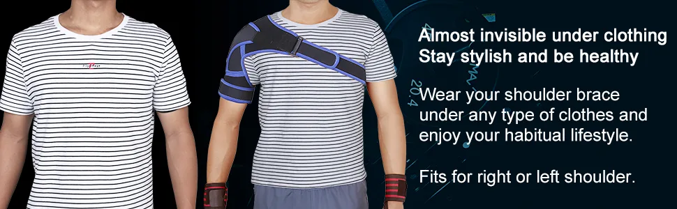 Vitoki Shoulder Brace Adjustable Rotator Cuff Support for Men or Women Breathable Neoprene Compression Sleeve Wrap Left or Right Shoulder Medium Medium (Pack of 1) - product information 5