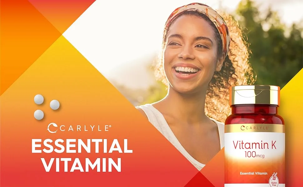 Vitamin K 100 mcg  240 Tablets  Vegetarian Non-GMO Gluten Free  Vitamin K Supplement  by Carlyle - product information 6
