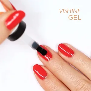 Vishine Long Lasting Soak Off Nail Polish Base  Top Coat Set Gel 15ml BT-15ml - product information 5
