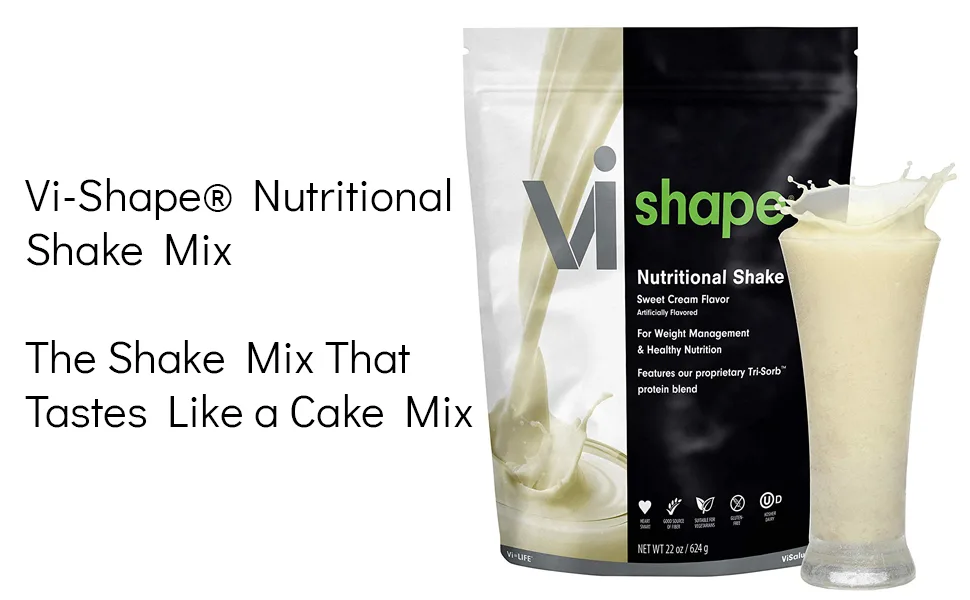 ViSalus Vi-Shape Nutritional Shake Mix Sweet Cream Flavor  2 Bags (22oz each  48 total servings) 1.37 Pound (Pack of 2) - visalus vi-shape