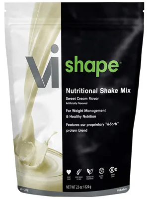 ViSalus Vi-Shape Nutritional Shake Mix Sweet Cream Flavor  2 Bags (22oz each  48 total servings) 1.37 Pound (Pack of 2) - visalus vi-shape