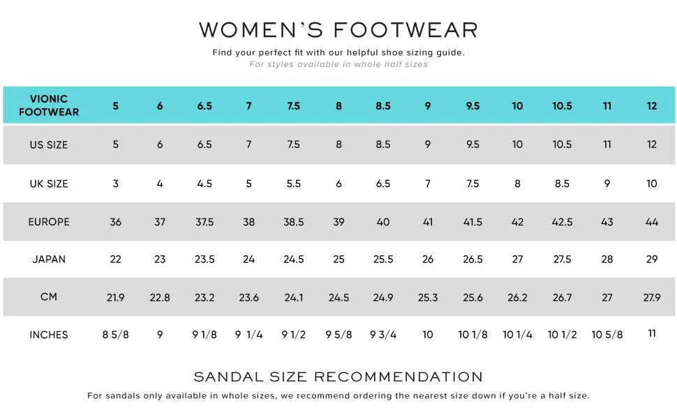 Vionic Womens Gemma Mule Slipper - Comfortable Spa House Slippers that include Three-Zone Comfort with Orthotic Insole Arch Support Soft House Shoes for Ladies 9 Dark Grey - vionic size chart