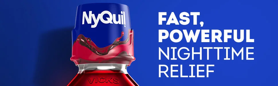 Vicks NyQuil Cough Nighttime Relief 12 Ounce  Cherry Flavor - cherry, liquid