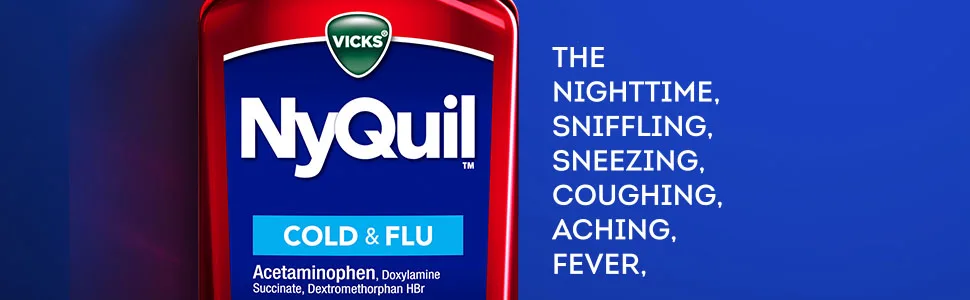 Vicks NyQuil Cough Nighttime Relief 12 Ounce  Cherry Flavor - cherry, liquid
