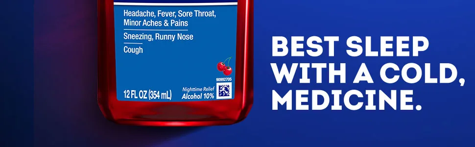 Vicks NyQuil Cough Nighttime Relief 12 Ounce  Cherry Flavor - cherry, liquid