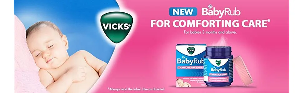 Vicks BabyRub Soothing Vapour Ointment for Babies (25 ml - 0.85 oz) Made in India - product information 1