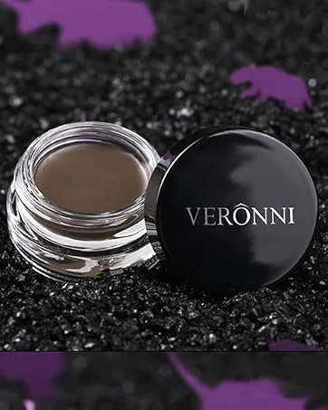 VERONNI Eyebrow CreamBrow Color Long Lasting Waterproof Eyebrow Pomade GelEyebrows Enhancers Smooth Eye Brow Makeup 0.75oz(01 Dark Brown)) - Eyebrow Cream