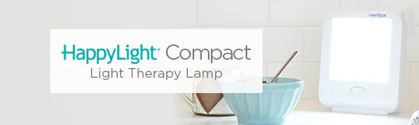 Verilux HappyLight VT10 Compact Personal Portable Bright White Light 10000 Lux Therapy Lamp with 20 sq. in. Lens Size - Verilux HappyLight VT10 Compact bright white light therapy lamp 10000 lux full spectrum light
