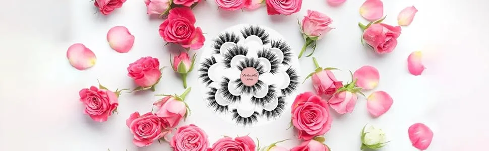 Veleasha 5D Faux Mink Lashes Handmade Luxurious Volume Fluffy Natural False Eyelashes 7 Pairs  Dubai - zhutu