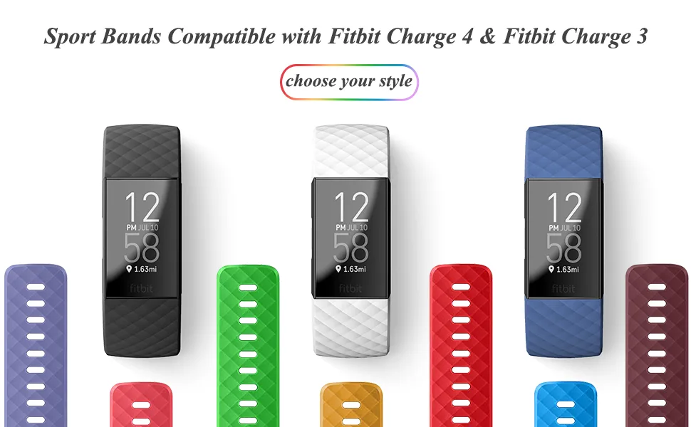 Velavior Waterproof Bands for Fitbit Charge 4 Fitbit Charge 3 Charge3 SE Replacement Wristbands for Women Men Small Large (Darkslategray Small) Darkslategray Small - Sport bands fits Fitbit charge 4 fitbit charge 3 fit bit charge 3 SE not for fitbit versa sense