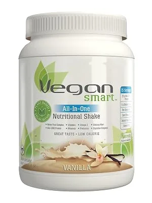 Vegansmart Plant Based Vegan Protein Powder by Naturade All-in-One Nutritional Shake - Vanilla (15 Servings) - product information 2