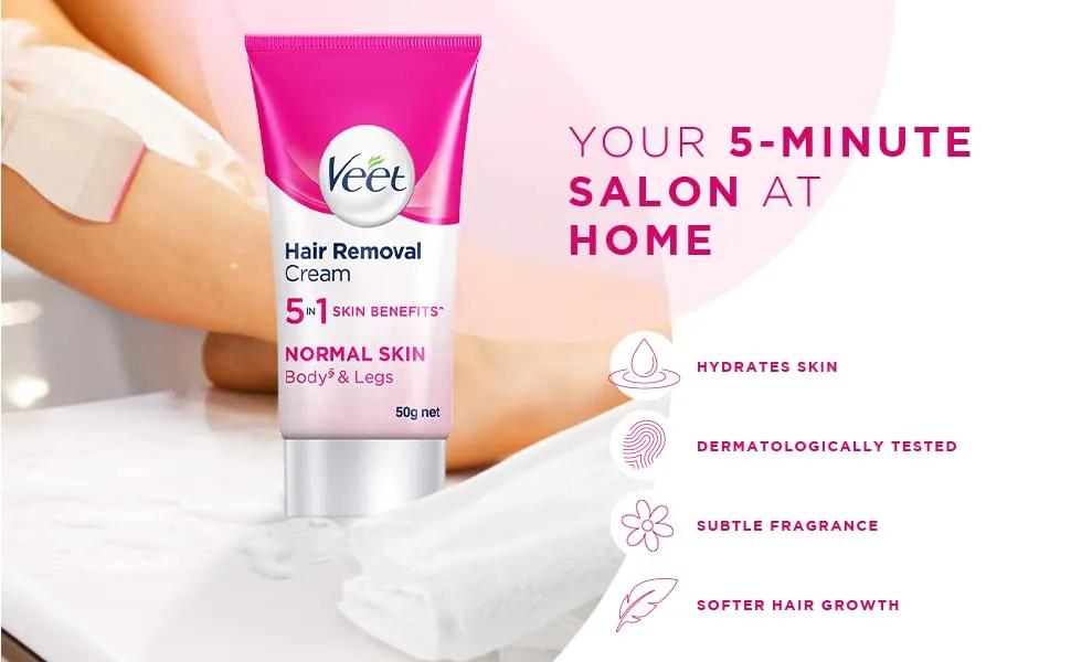Veet Hair Removal Cream - 50 g (Normal Skin) - product information 1