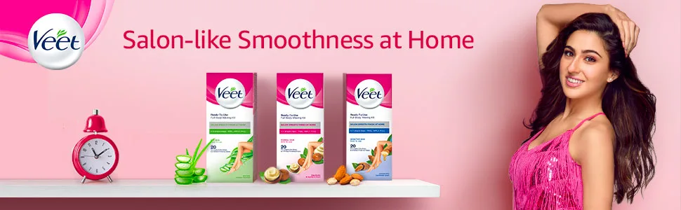 Veet Full Body Waxing Kit for Normal Skin 20 strips - product information 1