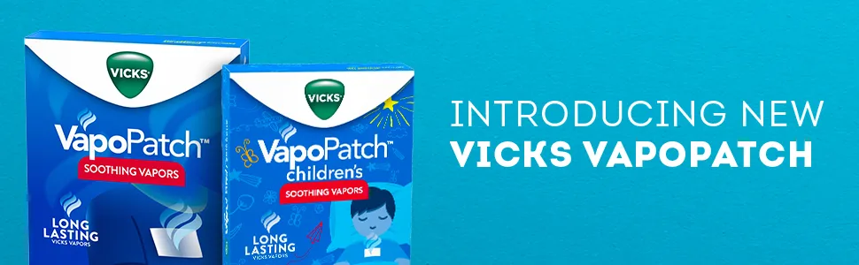 VapoPatch with Long Lasting Soothing Non-medicated Vapors for Adults  Children Ages 6 Two 5ct Cartons - vapopatch, vicks