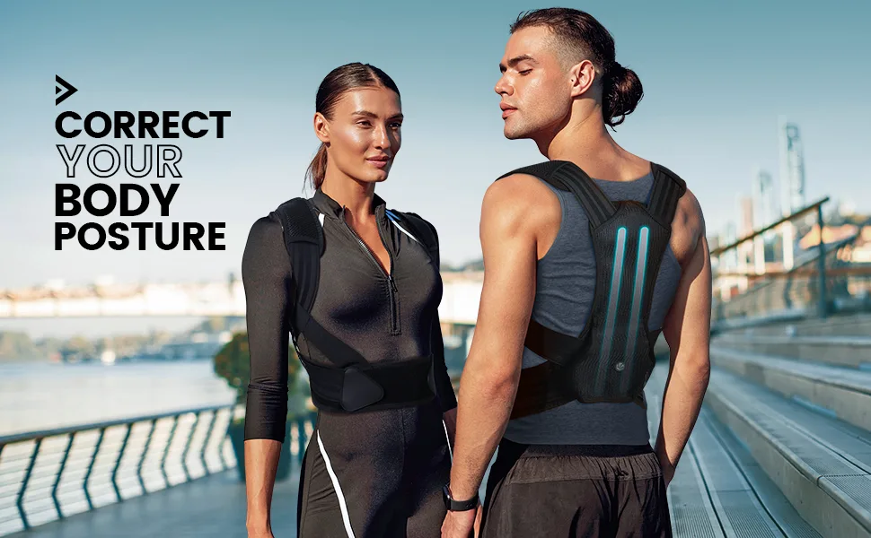VANRORA Posture Corrector for Women and Men Back Brace Fully Adjustable  Comfy Support Straightener for Spine Back Neck Clavicle and Shoulder Improves Posture and Pain Relief SM SmallMedium (Pack of 1) - product information 1
