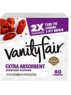 Vanity Fair Everyday Extra Absorbent Premium Paper Napkin 960 Count Dinner Napkin for Messy Meals - product information 2