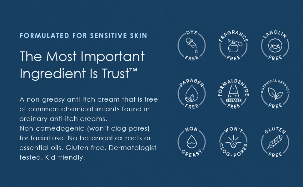 Vanicream 1 Hydrocortisone Anti-Itch Cream - 2 oz - Maximum OTC-Strength Formula for Sensitive Skin - Most Important Ingredient