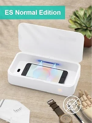 UV Light Sanitizer Box UVC Sterilizer for Phone Ultraviolet Clean 99.99 for Toothbrush Jewelry Glasses Nail Tools Keys Aromatherapy - product information 3