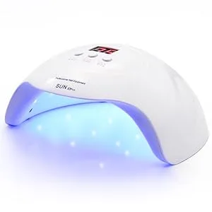 UV Light for Nails PHIAKLE Professional UV LED Nail lamp for Gel Polish Led Lamp for Gel Nails 3 Timers (White) - gel nail