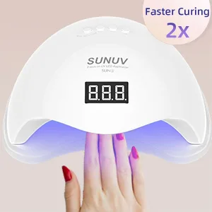 UV LED Nail Lamp SUNUV UV LED Nail Polish Dryer Gel Machine for Manicure and Pedicure with Sensor and 4 Timers SUN5 - uv light for nails