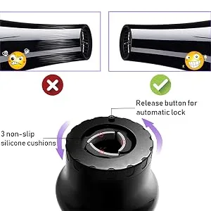 UUCOLOR Universal Hair Diffuser Suitable for 1.4 in to 2.6 in Adjustable Hair Dryer Diffuser Nozzle for Curly or Wavy Hair Styling Black - product information 8