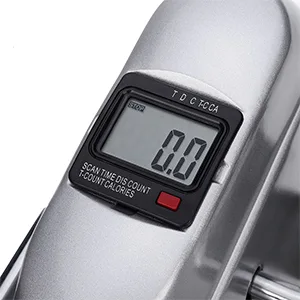 Uten Mini Exercise Bike Under Desk Bike Arm  Leg Peddler Machine with LCD Screen Displays Portable Cycle Cool Black - LCD Display