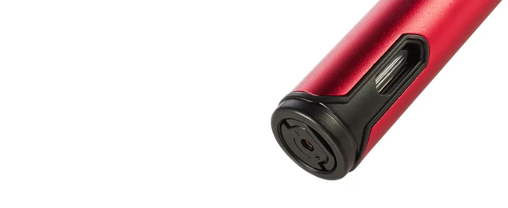 Urgrette 2 Pack Butane Torch Lighter 6-inch Refillable Pen Lighter Adjustable Jet Flame Butane Lighter for Grill BBQ Candle Camping (Gas Not Included) Raven  Ruby Blackred - powerul flame refillable torch lighter with visible window