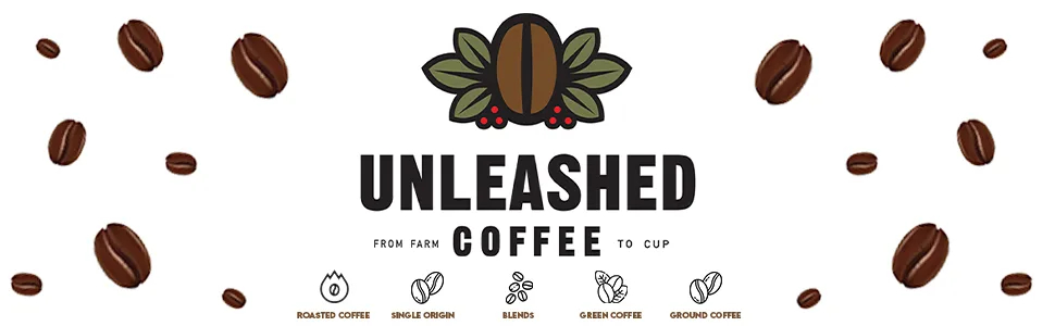 Unleashed Coffee 2LB Peaberry Coffee Unroasted Green Single Origin Specialty Grade Premium Arabica Mini Me 2 Pound (Pack of 1) Mini me - Unleashed Coffee