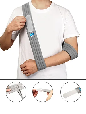 Unizooke Arm Sling - Medical Support Strap for Broken  Fractured Bones - Adjustable Shoulder Rotator Cuff Full Soft Immobilizer - For Left Right Arm Men Women(SimpleLightweightComfortable) - product information 5