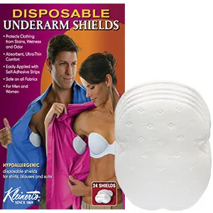 Underarm Sweat Pads - 24 Disposable Premium Absorbent Armpit Underarm Shields - product information 2