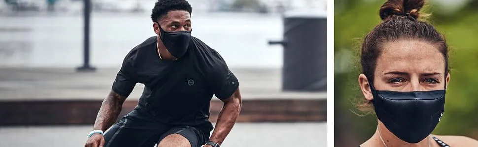 Under Armour Sports Facemask - BlackBlack MediumLarge - HEADER IMAGE