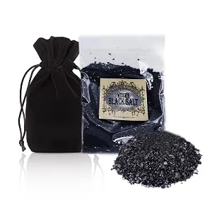 UnaLunaMoona Wicca Black Salt Refill Black Salt for Protection Black Salt Witchcraft Empath Protection Witch Salt Witchcraft Supplies and Tools Black Salt Wicca Charged Using Dark Moon - witchcraft black salt witchcraft supplies wiccan