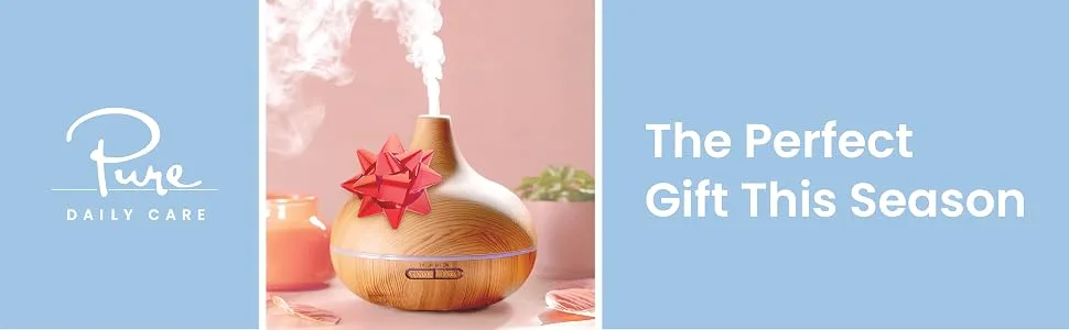 Ultimate Aromatherapy Diffuser  Essential Oil Set - Ultrasonic Diffuser  Top 10 Essential Oils - Modern Diffuser with 4 Timer  7 Ambient Light Settings - Therapeutic Grade Essential Oils - Lavender - The perfect gift this season