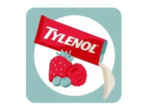 Tylenol Extra Strength Dissolve Packs with Acetaminophen for Pain  Fever Berry 32 Count (Pack of 1) berry 32 Count (Pack of 1) - Berry Flavored Icon