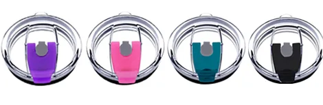 Tumbler Replacement Lids IHUIXINHE Spill Proof and Splash Resistant Lid for Rambler Ozark Trail Straw Friendly (Double Hole 30 OZ) Double Hole 30 oz - product information 2