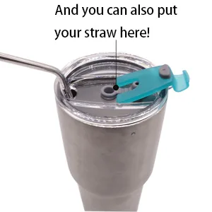 Tumbler Replacement Lids IHUIXINHE Spill Proof and Splash Resistant Lid for Rambler Ozark Trail Straw Friendly (Double Hole 30 OZ) Double Hole 30 oz - product information 5