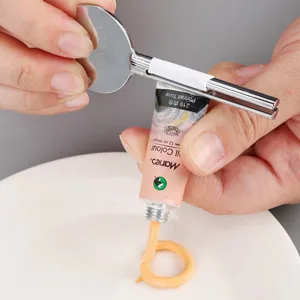 Tube Key Tooth Paste Squeezer  Set of 3 Manual Toothpaste Squeezer XYKEEY Toothpaste Tube Squeezers Silver - key roller