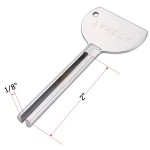 Tube Key Tooth Paste Squeezer  Set of 3 Manual Toothpaste Squeezer XYKEEY Toothpaste Tube Squeezers Silver - tube key