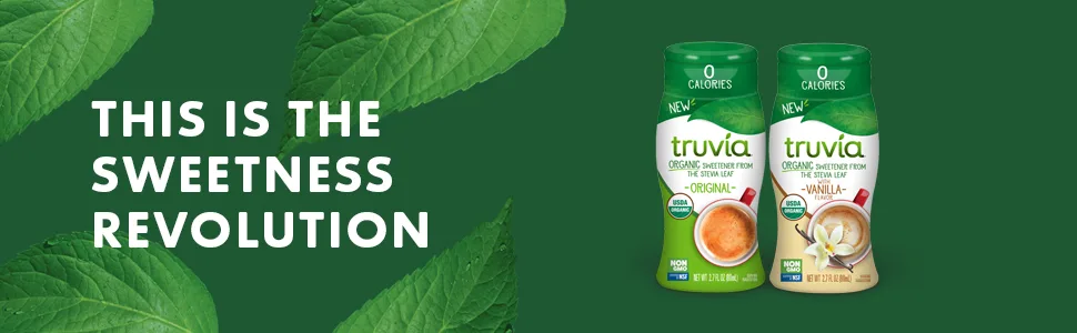 Truvia Organic Zero-Calorie Liquid Stevia Sweetener 2.7 fluid ounce bottle Vanilla flavor - unspecified