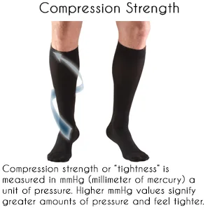 Truform 30-40 mmHg Compression Stockings for Men and Women Knee High Length Closed Toe Black Medium Medium (1 Pair) Black - product information 2