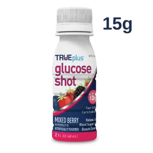 TRUEplus Glucose Shots 6 bottles - Mixed Berry - 15 G