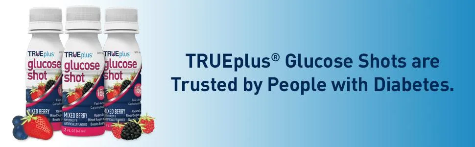 TRUEplus Glucose Shots 6 bottles - Mixed Berry - shots