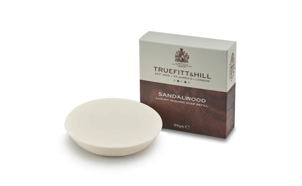 Truefitt  Hill Shaving Soap Refill- Sandalwood (3.5 ounces) - Truefitt & Hill Shaving Soap Refill, 3.5 oz, Sandalwood