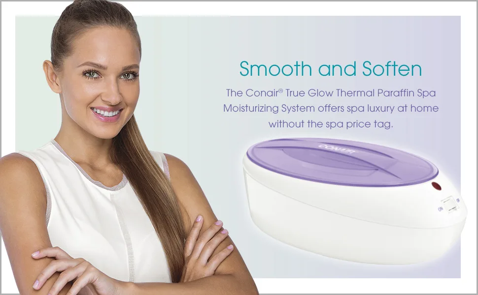 True Glow by Conair Thermal Paraffin Spa Moisturizing Wax Treatment Includes 1lb. Paraffin Wax Purple Paraffin Bath Purple - conair true glow paraffin hand wax machine hand wax machine paraffin wax warmer conair pb8npr