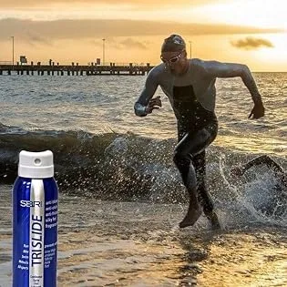 TRISLIDE Anti-Chafe Continuous Spray Skin Lubricant Body Friction Protection - SBR Sports