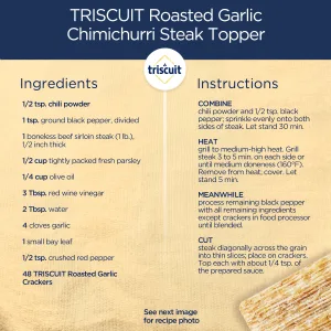 Triscuit Roasted Garlic Whole Grain Wheat Crackers 8.5 oz - image