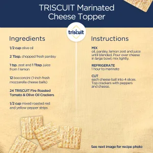 Triscuit Dill Sea Salt  Olive Oil Whole Grain Wheat Crackers 8.5 oz - image