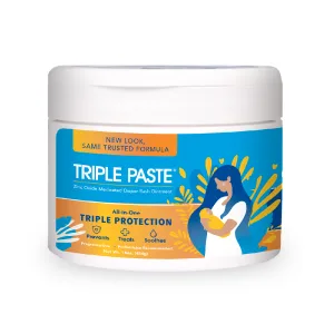 Triple Paste Triple Paste Medicated Ointment for Diaper Rash 2-Ounce (Pack of 2) 2 Ounce (Pack of 2) - Triple Paste - Triple protection