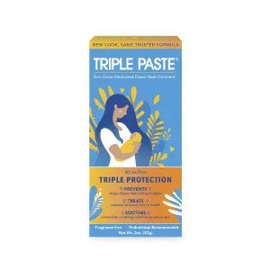 Triple Paste Diaper Rash Cream Hypoallergenic Medicated Ointment for Babies 16 oz 1 Pound (Pack of 1) - Triple Paste