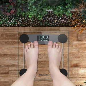 Triomph Smart Digital Body Weight Bathroom Scale with Step-On Technology LCD Backlit Display 400 lbs Capacity and Accurate Weight Measurements Black (Digital Scale New) - product information 4
